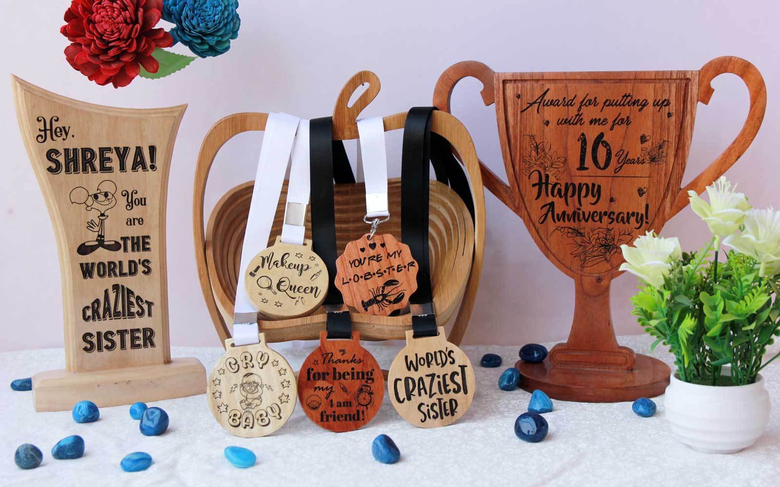 Wooden Trophies, Awards &amp; Medals