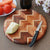 Chevron Pattern Round Chopping Board. These are Hardwood Cutting Boards. Wood Cutting Boards work great as Wooden Butcher Block and Kitchen Cutting Board for vegetables. This Wood Chopping Block is the Best Chopping Board.