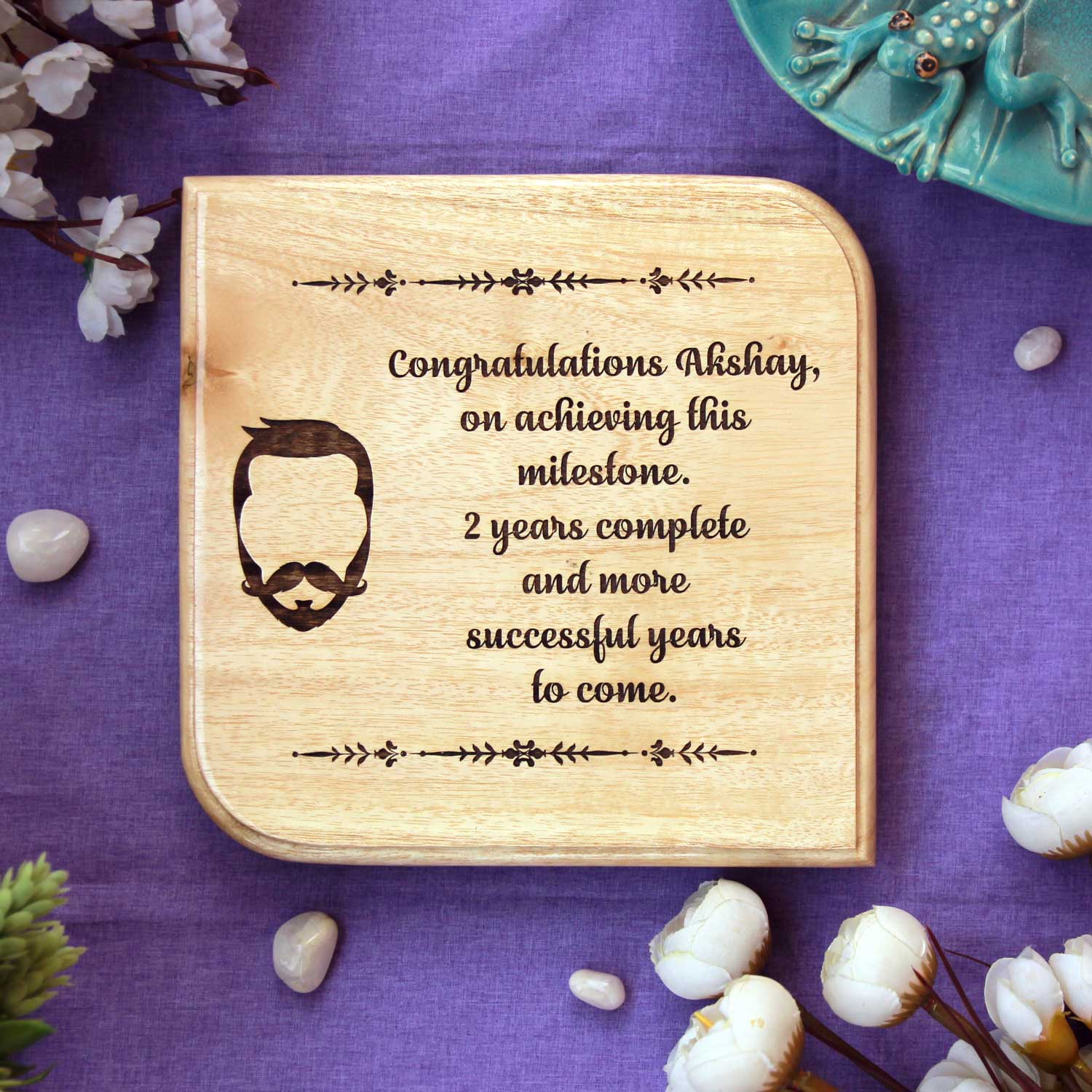 True Friend Does Not Judge Personalized Engraved Wood Frame | Gift For Friends