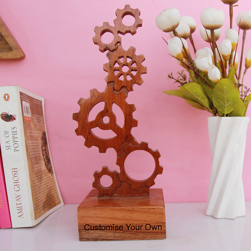 Customize Your Own Wooden Engineering Trophy. Create Your Own Custom Trophies. Make Your Own Sports Award or Fashion Award Or Engineering Award For Loved Ones.