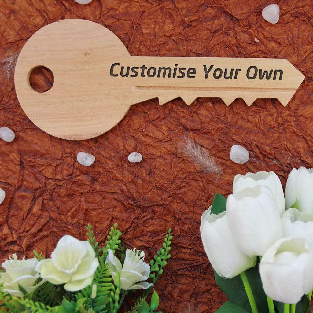 Customize Your Own key-Shaped Wooden Signs. Custom Wood Signs Engraved With Photo. This Wooden Plaque Will Make Great Personalized Gifts, Unique Gifts For Friends, Birthday Gifts, Best Anniversary Gifts.