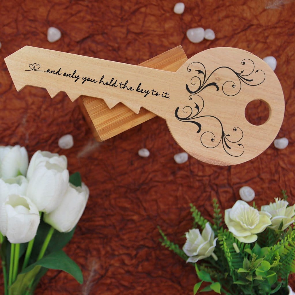 Life Is A Journey And Only You Hold The Key To It Wooden Plaque. Key-Shaped Wooden Signs Engraved With Inspirational Quotes. This Custom Wood Sign Makes A Great Personalized Gift and Photo Gift. This Wood Sign makes great inspirational gifts for friends
