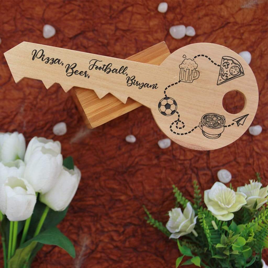 Personalized Key To Heart Wooden Signs In The Shape Of A Key. This photo plaque will make great custom best friend gifts and unique birthday gifts. This wood sign is also a great photo gift.