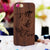 Wild & Free Wooden Phone Case from Woodgeek Store - Walnut Wood Phone Case - Engraved Phone Case - Wooden Phone Covers - Custom Wood Phone Case - Bohemian & Hippie Phone Cases