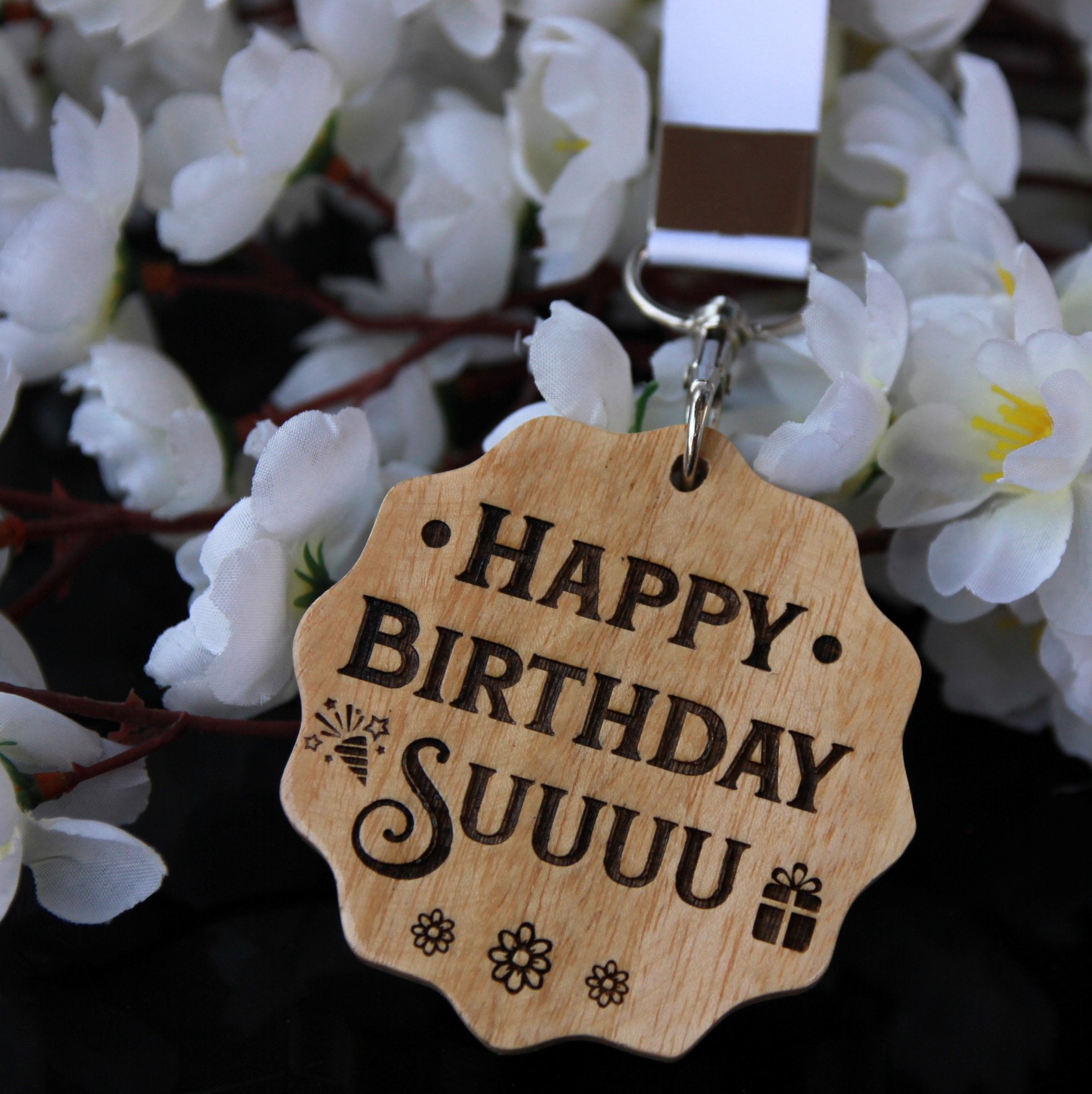 This Custom Medal Engraved With A Birthday Message Is The Best Birthday Gift For Sister. Looking for gifts for sister? This Birthday Greetings Engraved On This Wooden Medal Is A Great Personalized Gift.