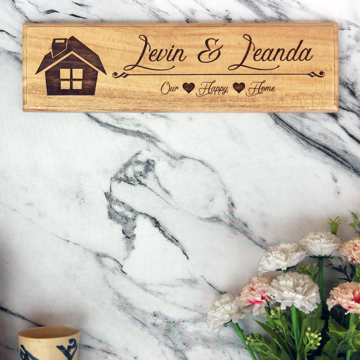 Personalized Wooden Nameplate for Home