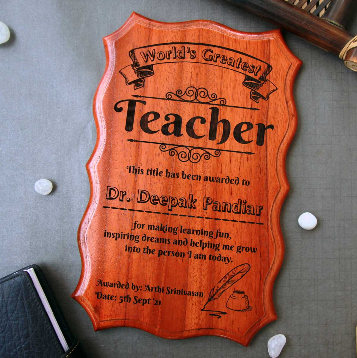 World's Greatest Teacher Certificate