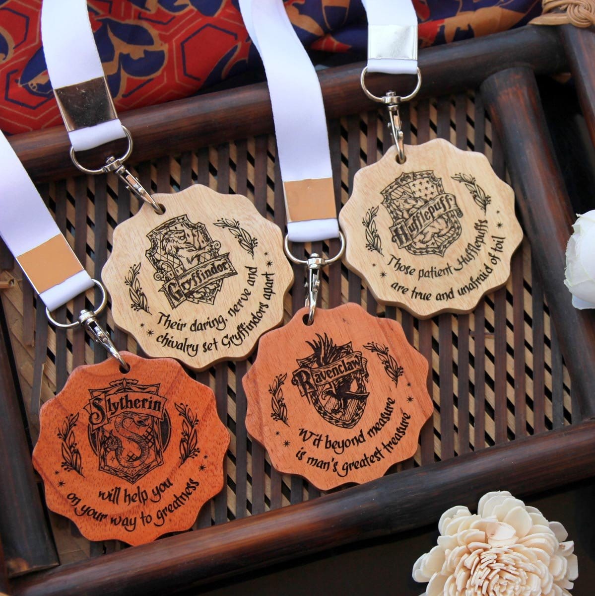 Harry Potter Wooden Medals -Set of 4