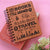 Books, heels and travel tales - Personalized Wooden Notebook