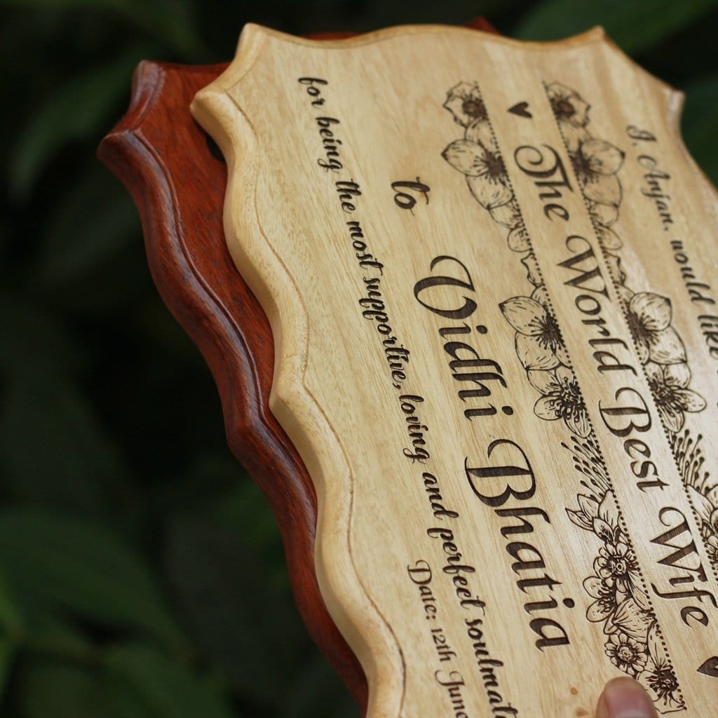 Dealership Certificate Engraved In Wood | Personalized Corporate Gifts