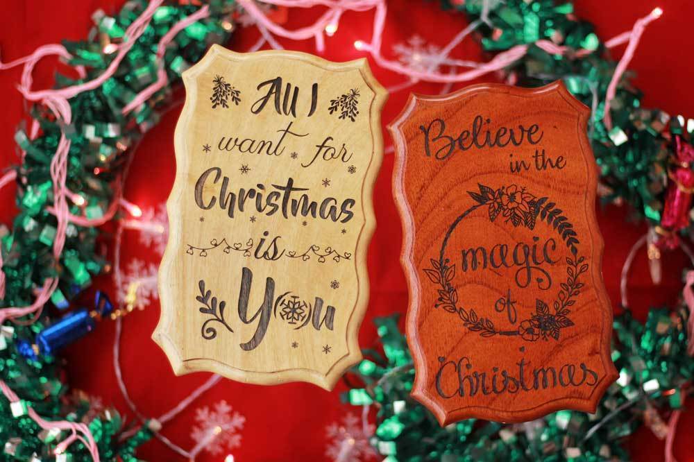 Unique Christmas Gifts - Christmas Gifts - Xmas Gifts - Engraved Woodsigns - Wooden House Signs - Woodgeek - Woodgeekstore