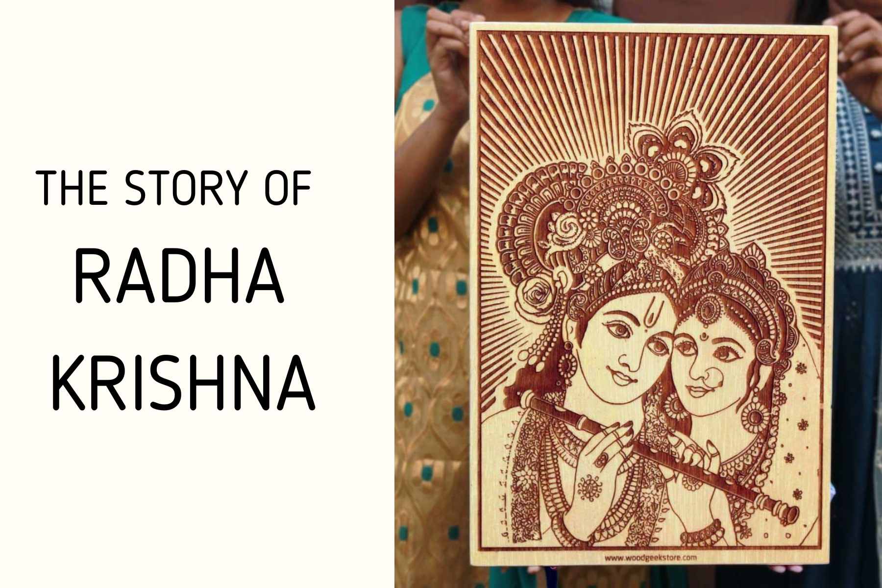 The Story Of Radha Krishna | Bhagwan RadhaKrishn | Engraved In Wood