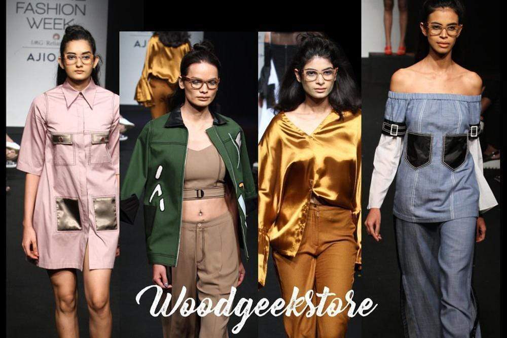 Geek Chic Wooden Glasses at Lakme Fashion Week with Woodgeek Store