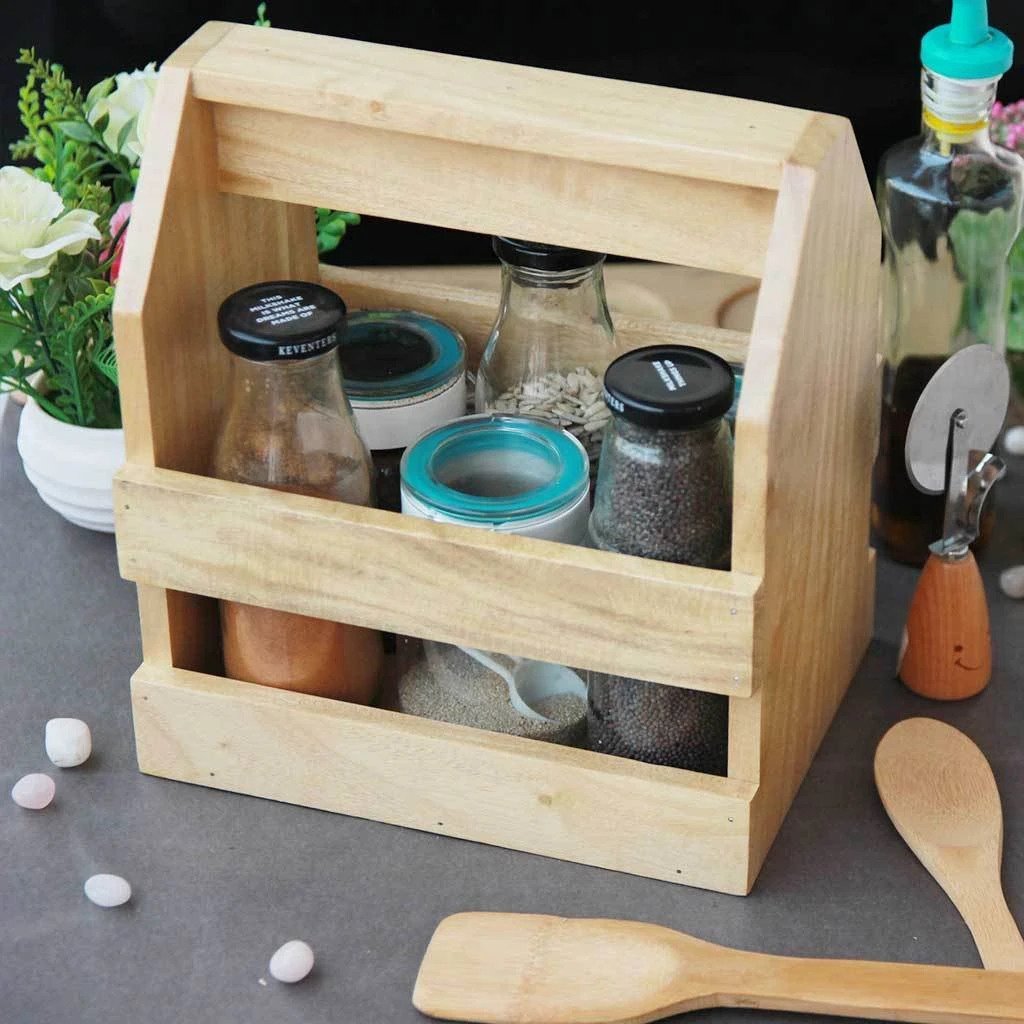 Wooden Kitchen & Table Organizers