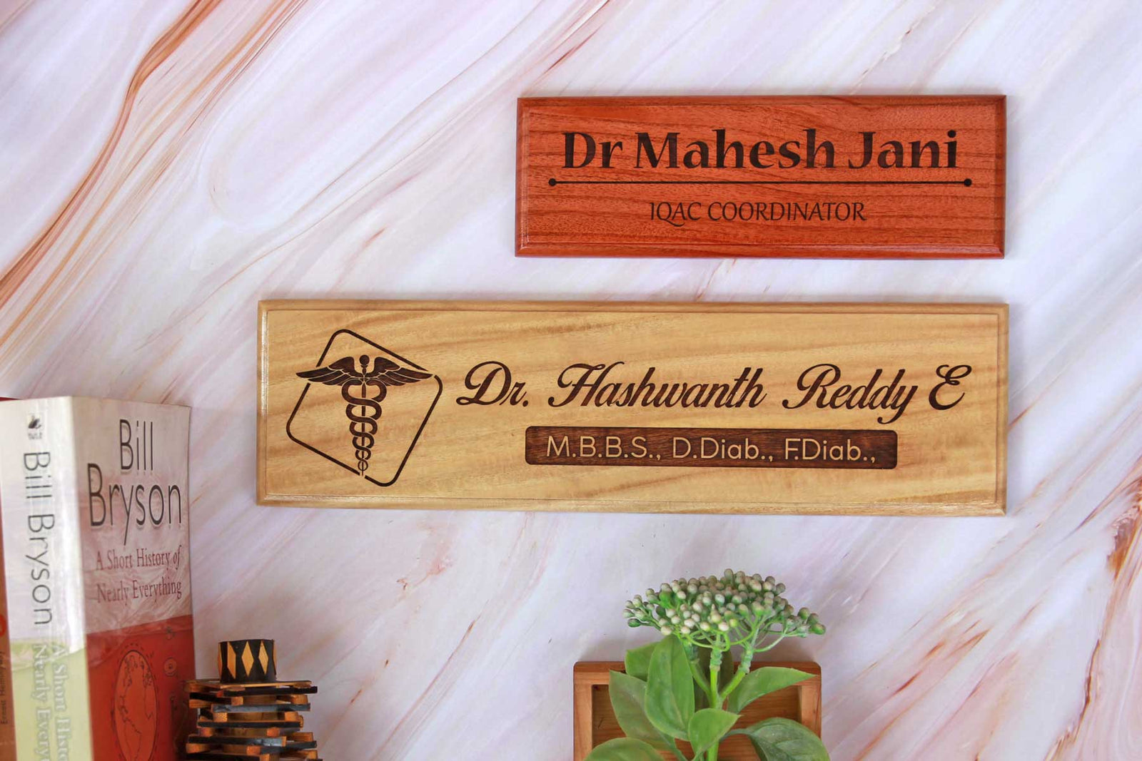 Wooden Nameplates, Custom Desk Nameplates