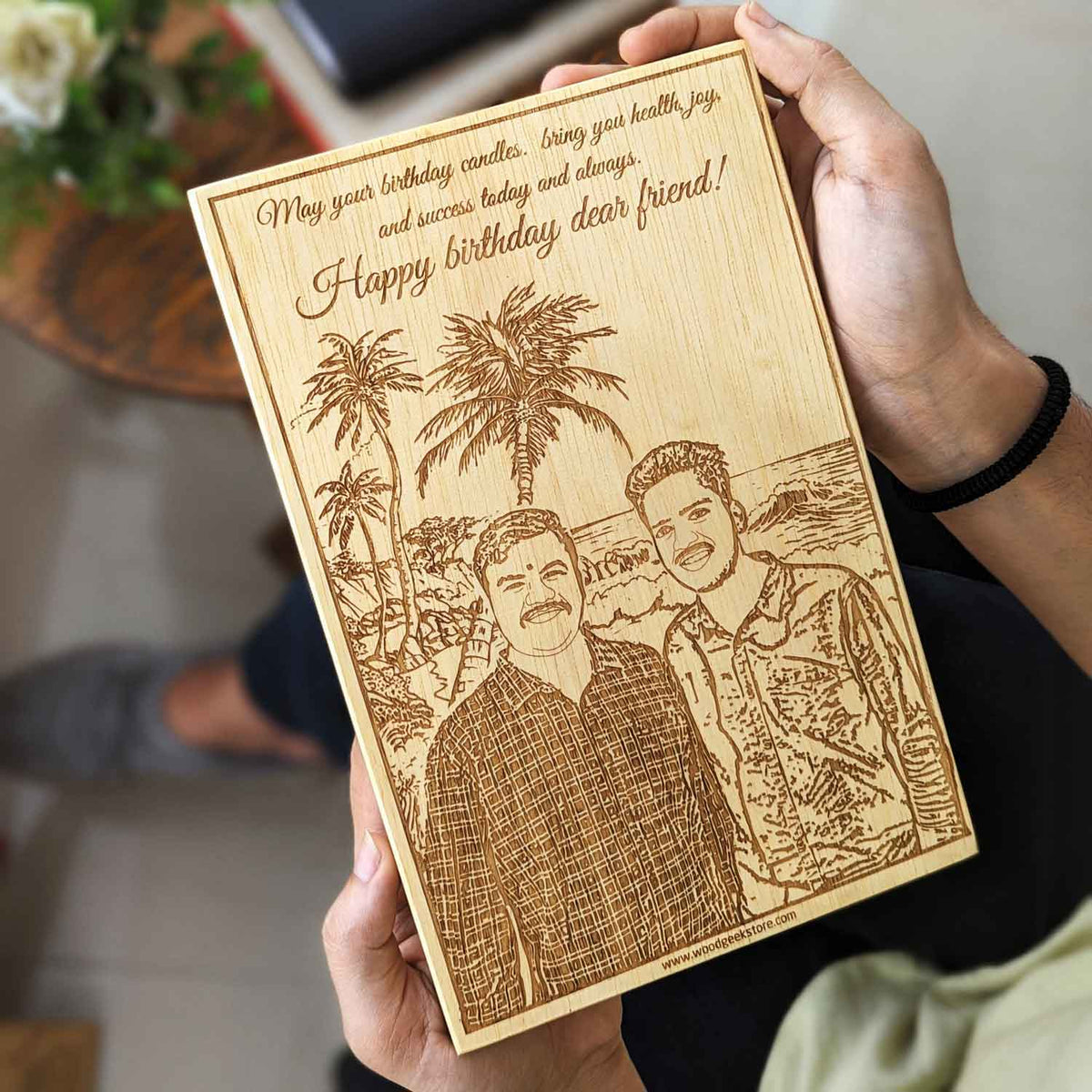 Birthday Bonds - Custom Engraved Photo Frame for Best Friends