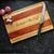 Mahogany & Birch Striped Wooden Chopping Board