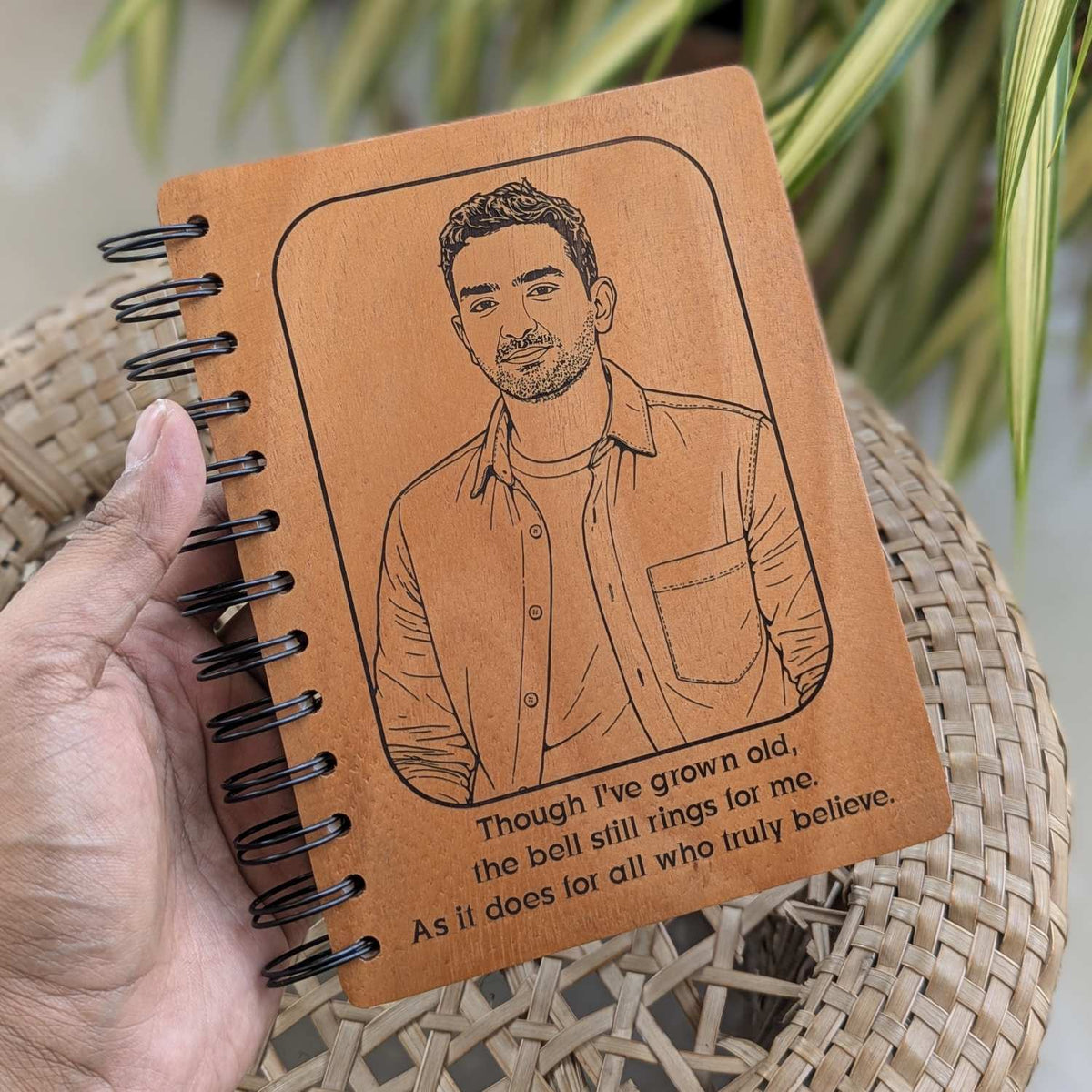 Customize your own wooden notebook