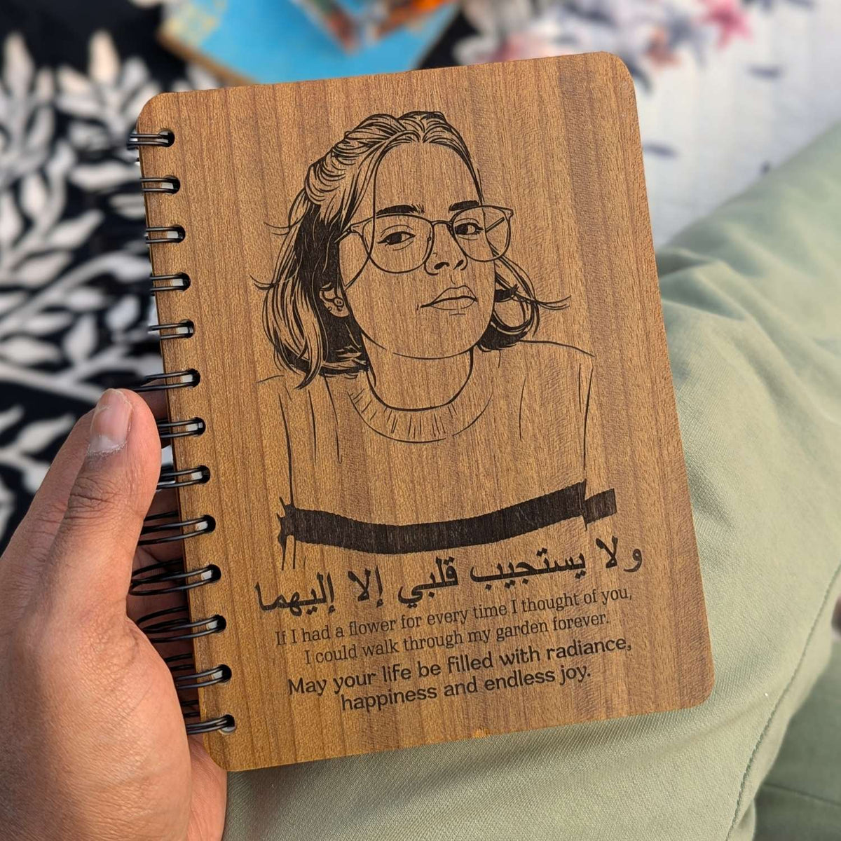 Customize your own wooden notebook