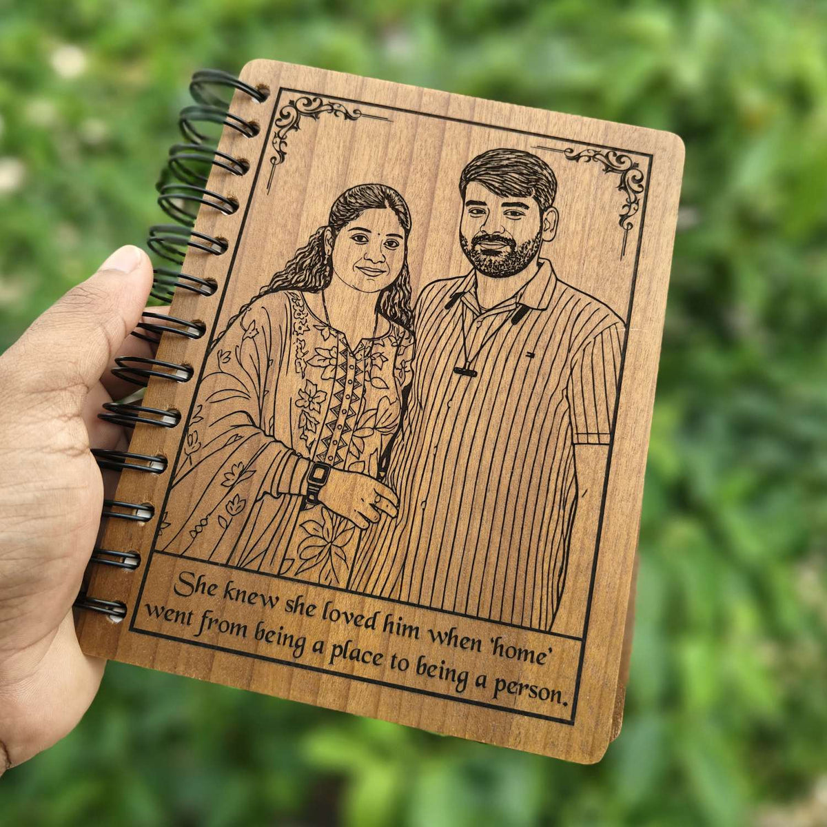 Customize your own wooden notebook