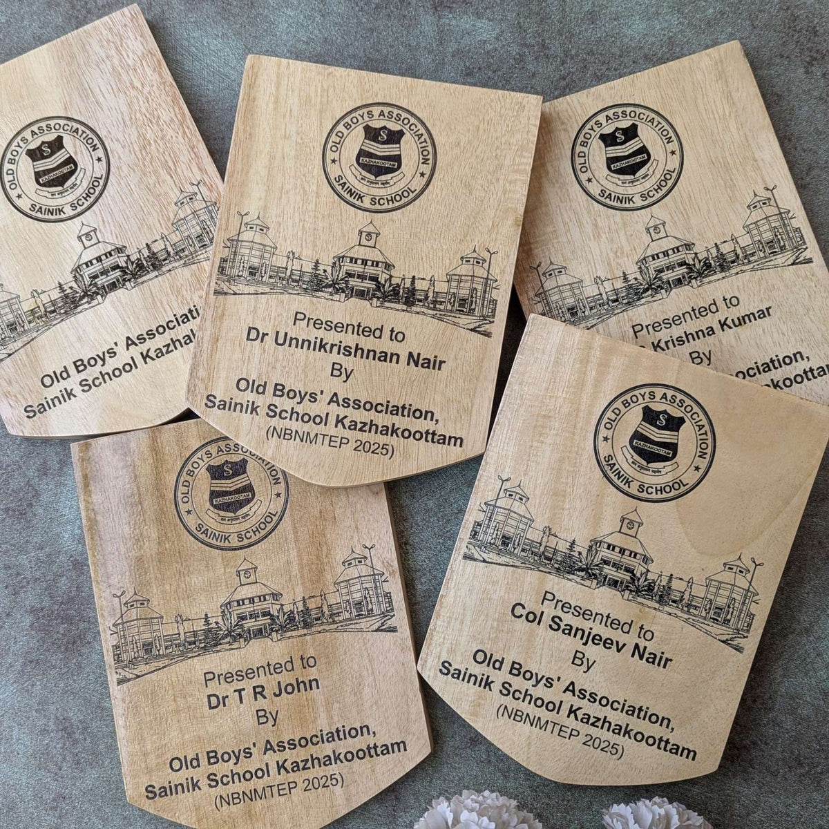 The Alumni Legacy Wood Shield Memento | Custom School Reunion Gift