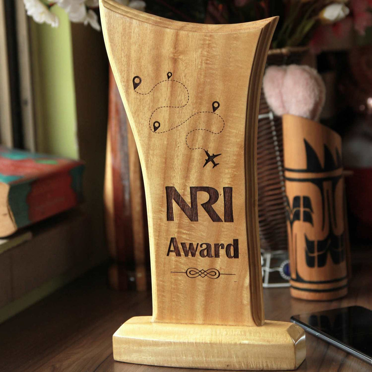 Funny Wooden Standee Award for Your Office Team | Customized Trophies