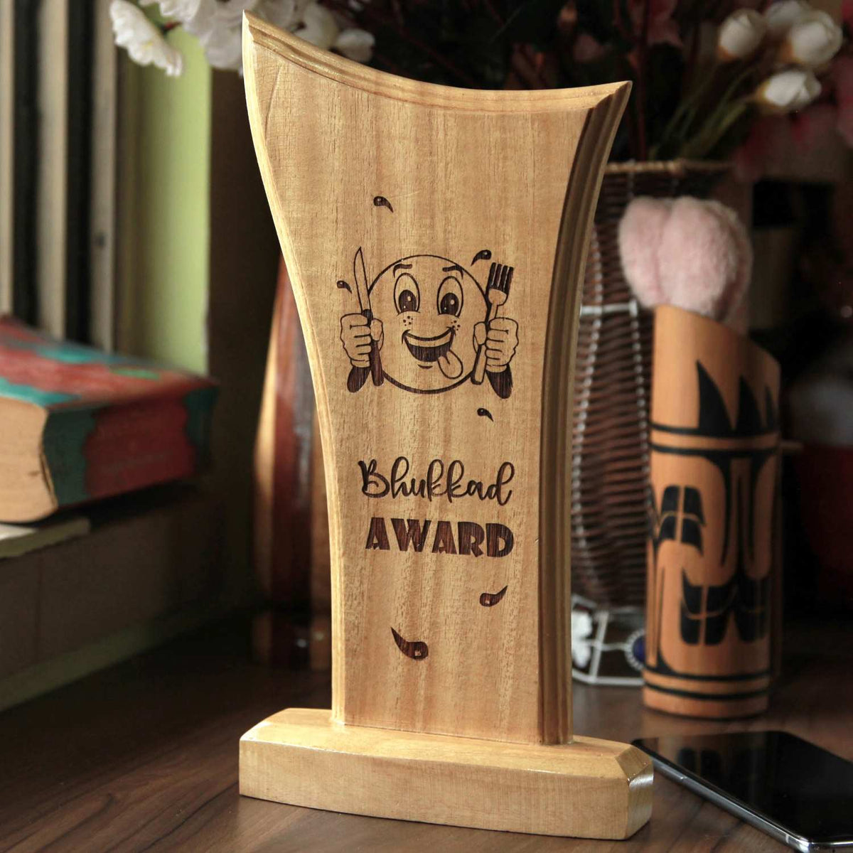 Funny Wooden Standee Award for Your Office Team | Customized Trophies