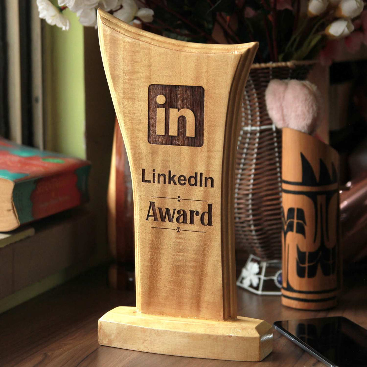 Funny Wooden Standee Award for Your Office Team | Customized Trophies