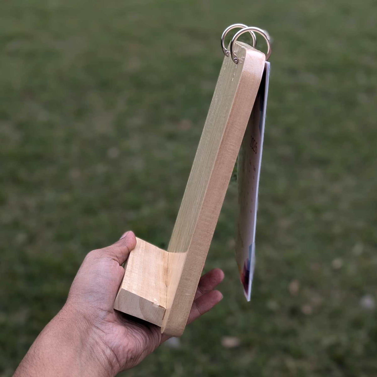 Custom Wooden Desk Calendar | Engraved Birch Wood Calendar for Office &amp; Corporate Gifting