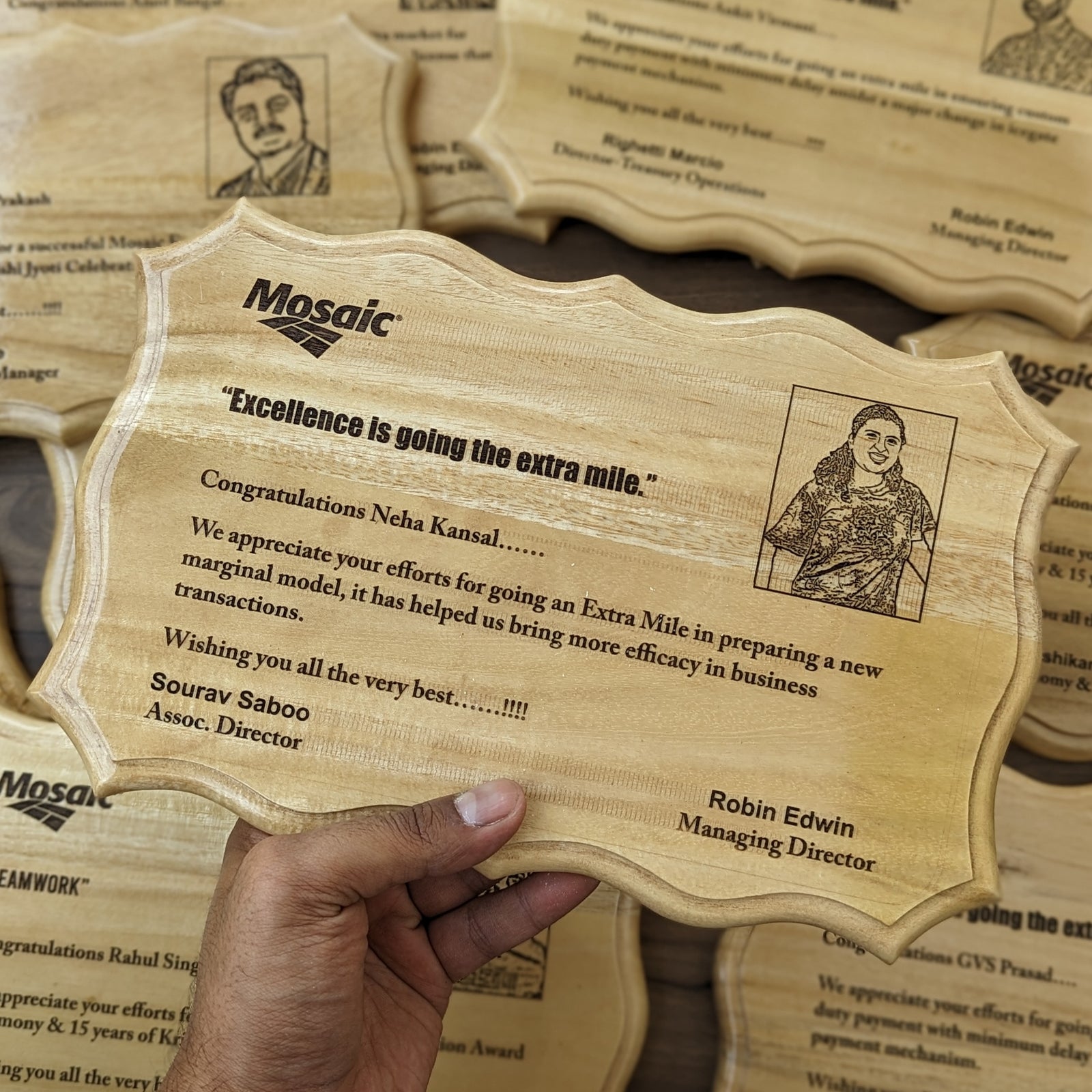 Custom Employee Recognition & Leadership Award Plaque