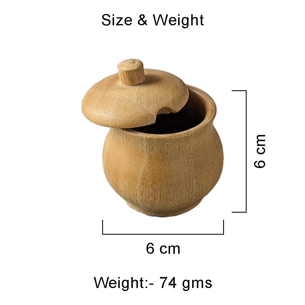 Wooden Dinner Gift Set Of 6 | Wooden Plate | Wood Bowl | Salt Holder