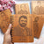engraved wooden diary for corporate gift 