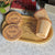 Personalized Gift Set | Wooden Tea Cups, Tea Tray & Coasters With Name Engraved