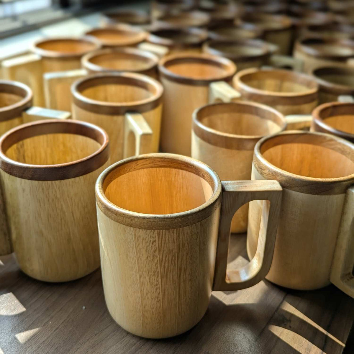 Engraved Wooden Coffee Mug | Personalized Birthday Gift For Coffee Lover