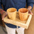 Neem Wood Tea Glass Set with Tray | Elegant Corporate Gift