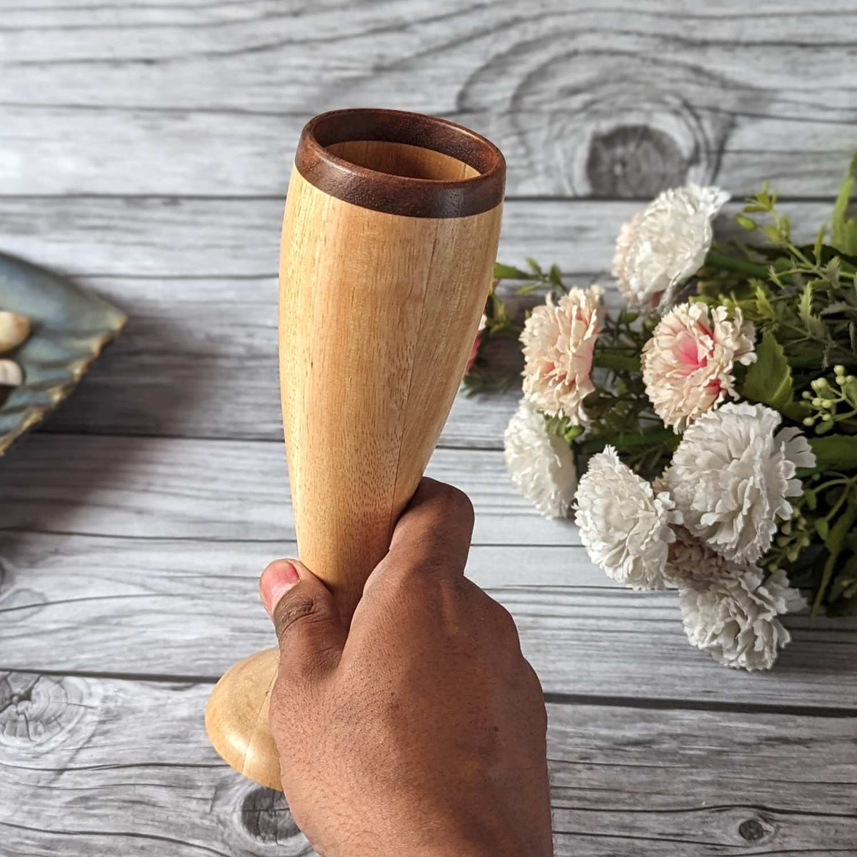 Champagne Glasses | Classy Champagne Flutes | Handmade Wooden Wine Goblets