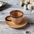 Wooden Tea Cup & Saucer Set | Birthday Gift Set For Tea Lovers