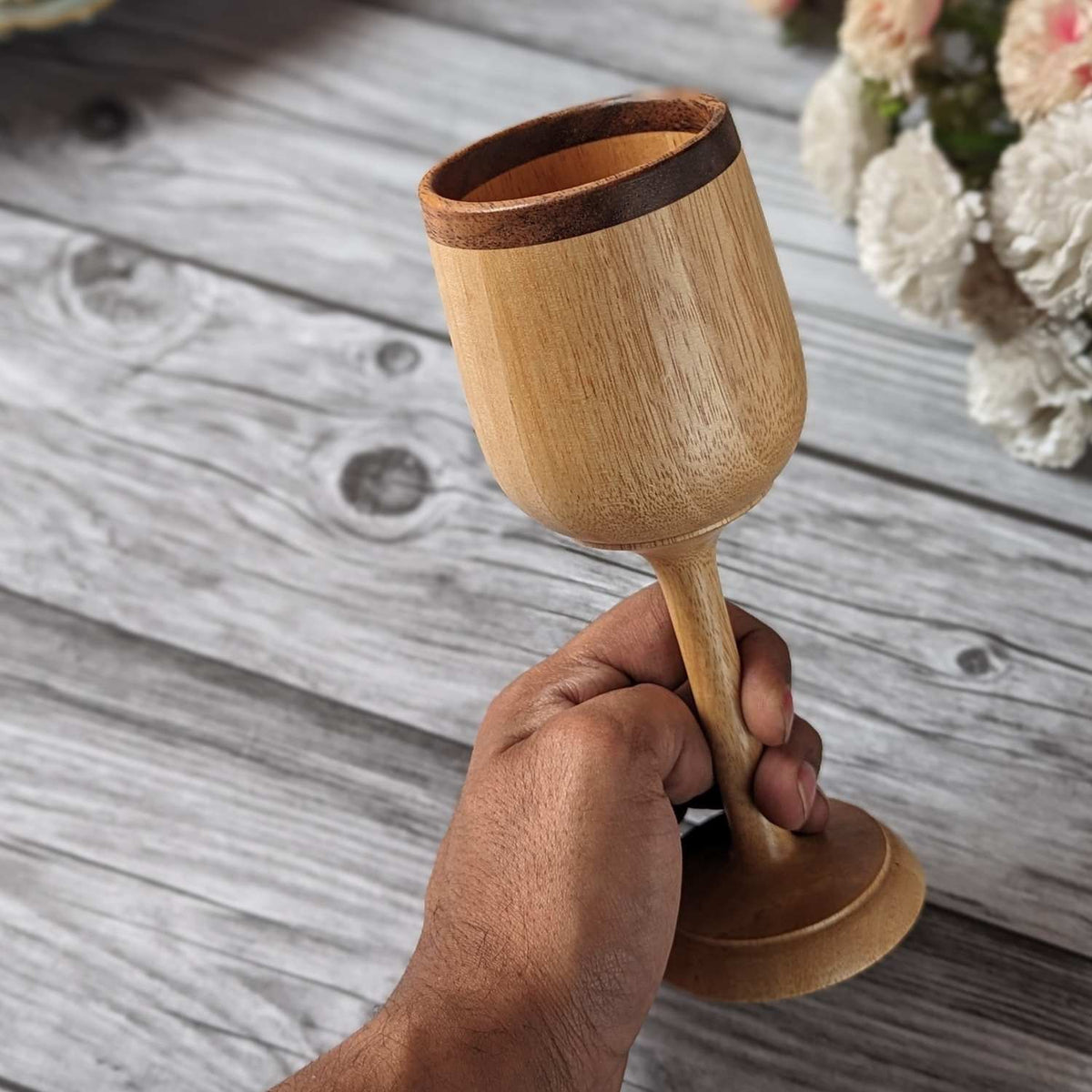Wine Glasses | Red Wine Glasses | Handmade Wooden Wine Goblets