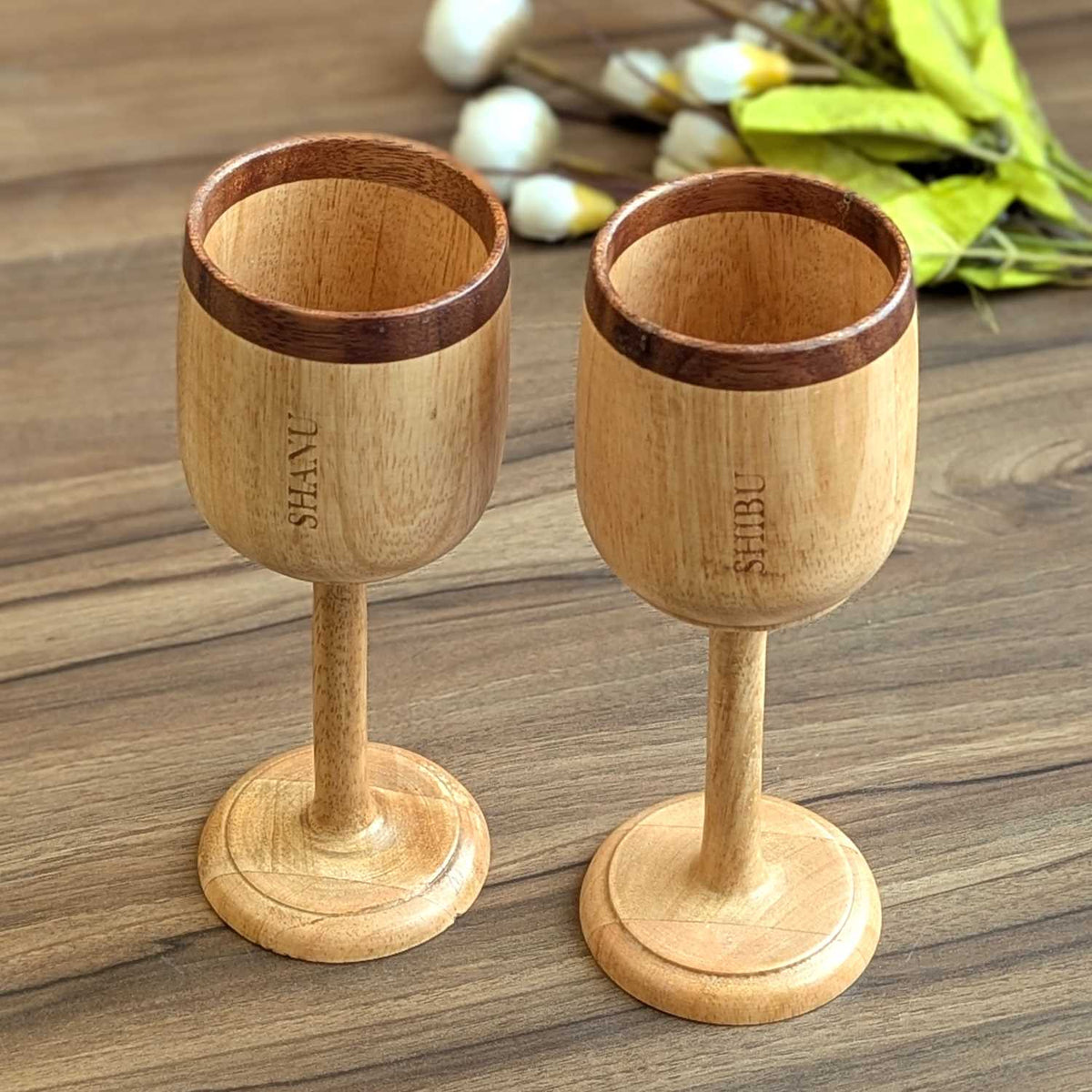 Wine Glasses | Red Wine Glasses | Handmade Wooden Wine Goblets