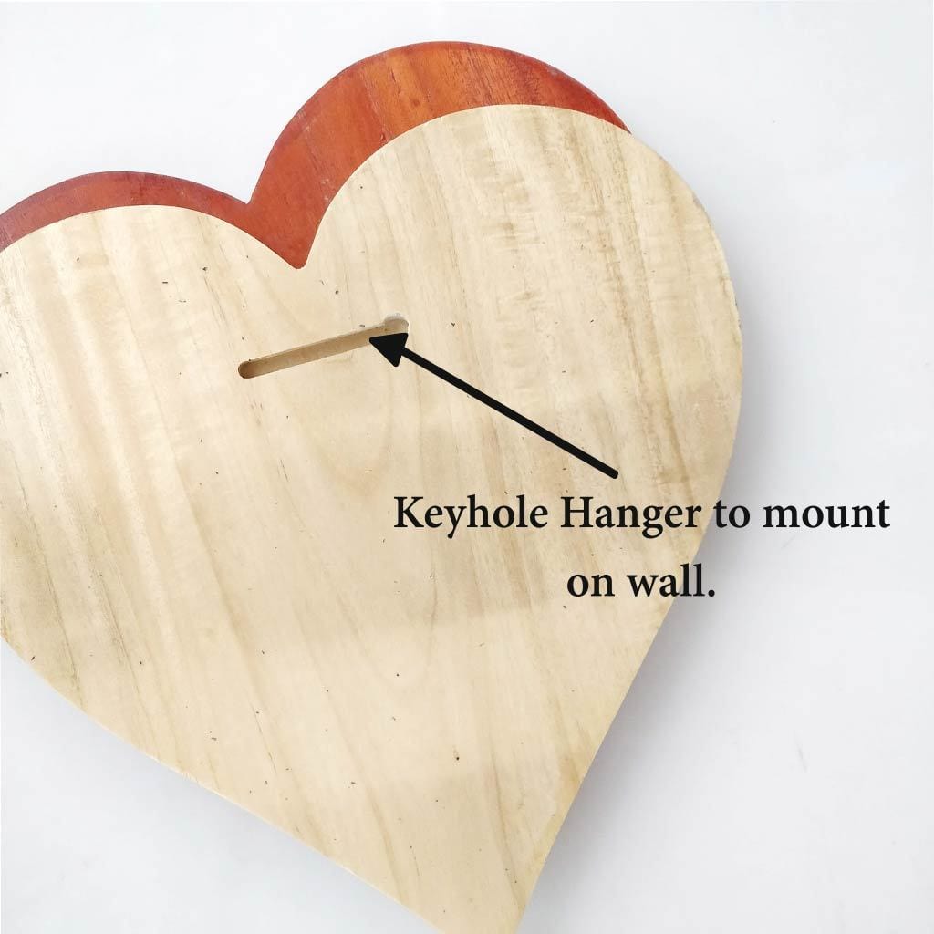 Golden Love - Personalized 50th Anniversary Wooden Heart Plaque