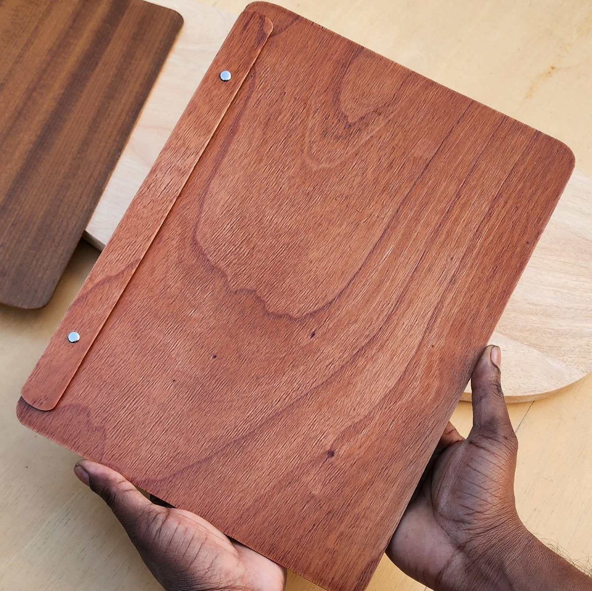 Customised Wooden Menu Holder for Restaurants &amp; Cafes | Simple Menu Holder