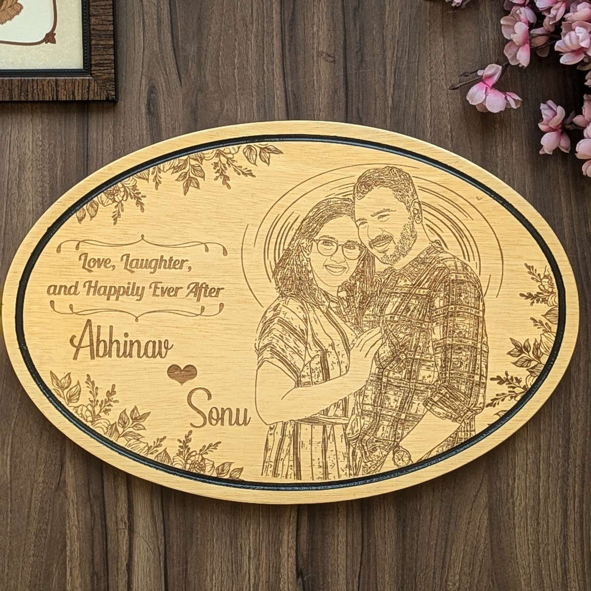 Customize Your Own Hanging Wooden Sign - Oval