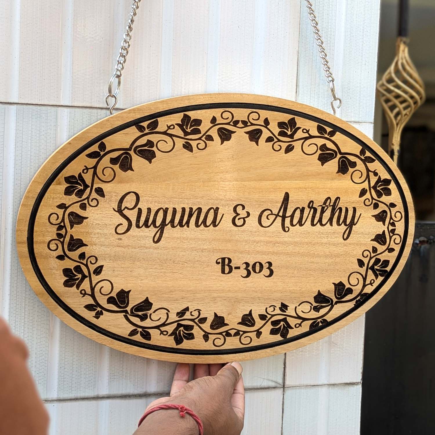 Customize Your Own Oval Hanging Sign| Custom Wood Sign
