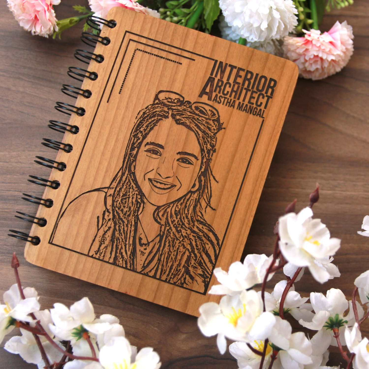 Personalized Wooden Diary for Architects &amp; Interior Designers | Corporate Gift