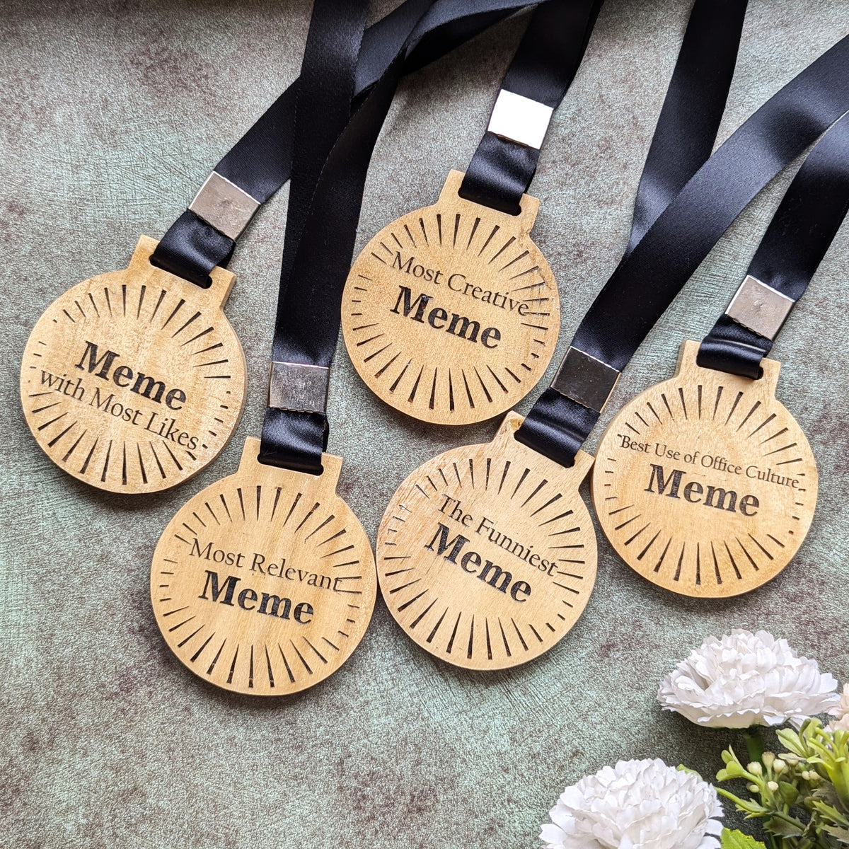 Customise Your Own Circular Wooden Medal