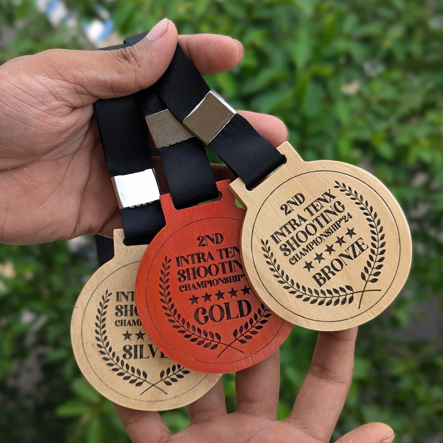 Customized Corporate Achievement Wooden Medals