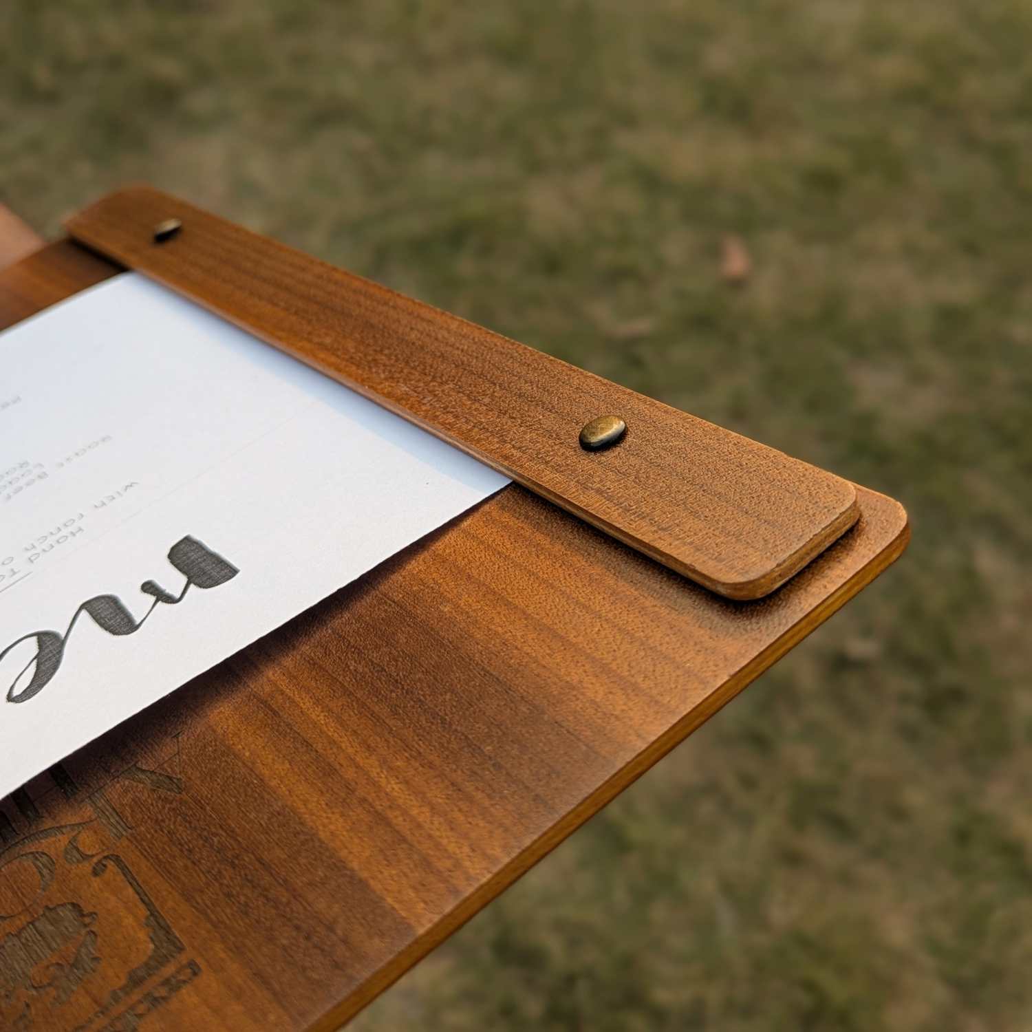 Customised Wooden Menu Holder for Restaurants & Cafes | Simple Menu Holder