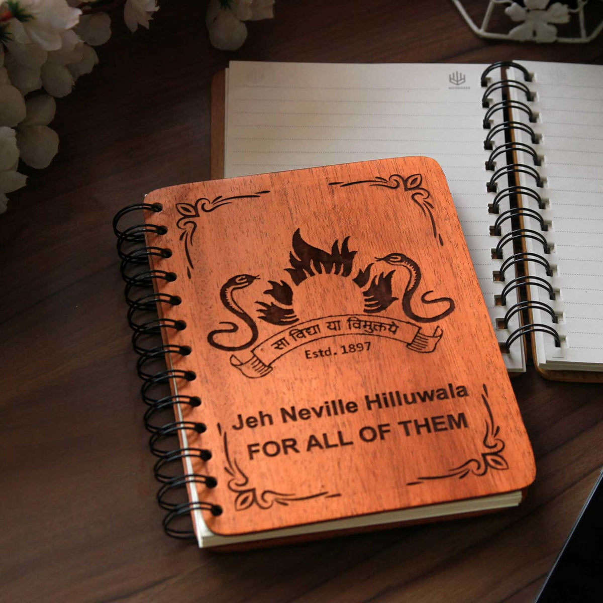 Customize your own wooden notebook