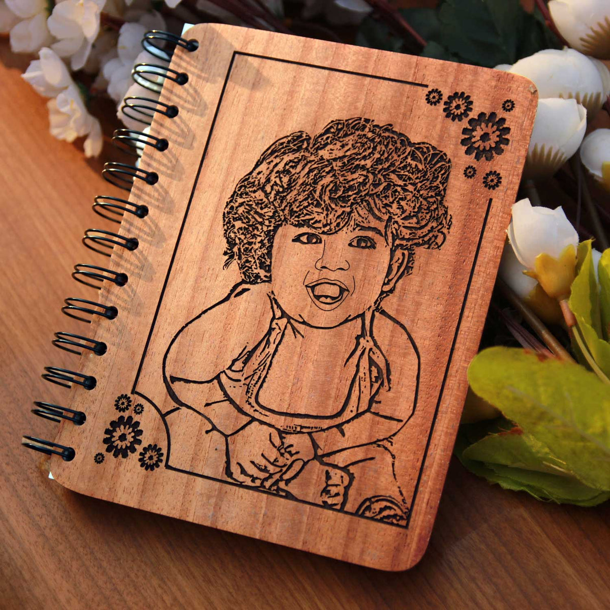 Customize your own wooden notebook
