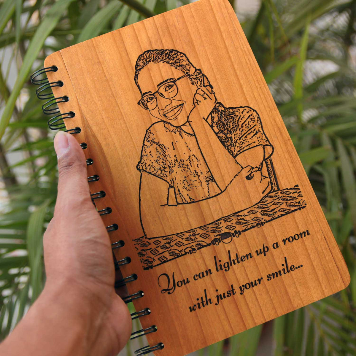 Customize your own wooden notebook